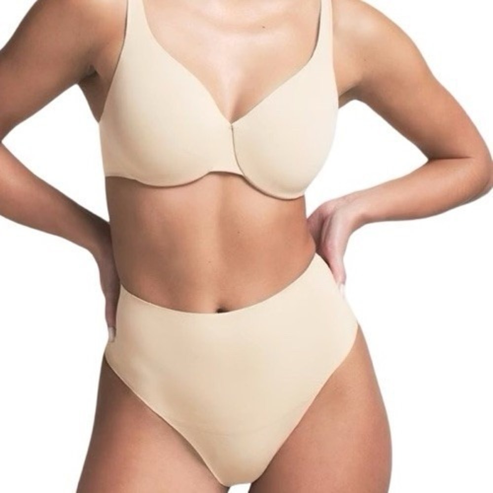 Skims Smoothing Intimates Unlined Minimizer Bra Sand 36DDD FL-FUL-6416W - Picture 2 of 5